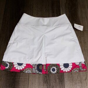 NWT KINONA Golf Skirt Skort Size Small White